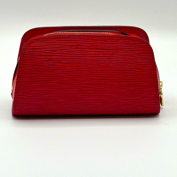 LOUIS VUITTON Epi Dauphine PM Pouch Castilian Red EUC - Picture 4 of 17
